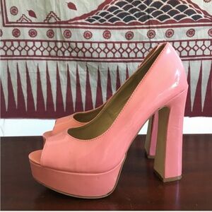 Steve Madden pink platform heels